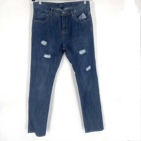 Lucky Brand NWT Kids Billy Straight Jeans Distressed Size 20 x32 Women’s Size 10 - Picture 1 of 13